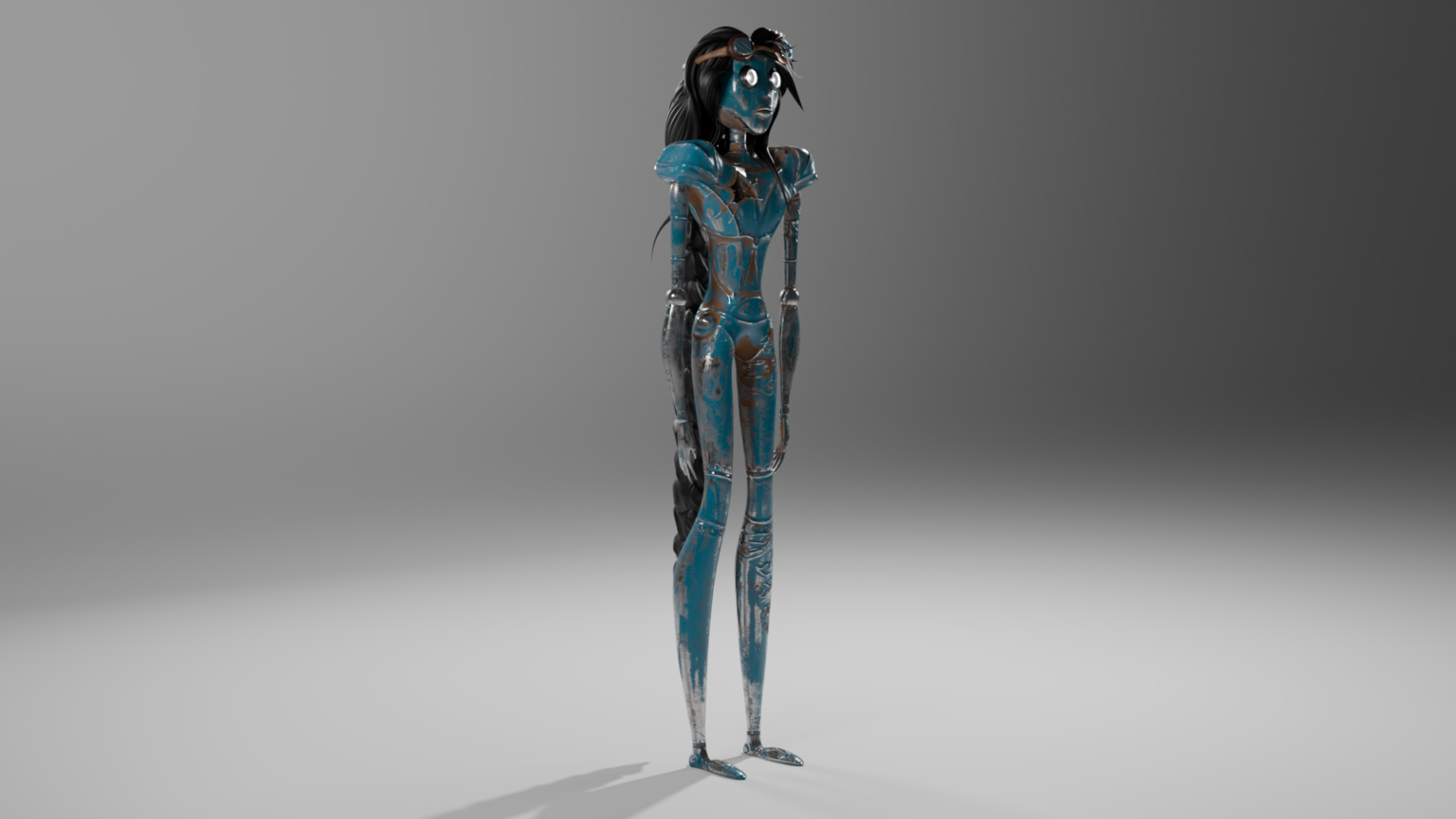Niki Fölsch. Robogirl Renders